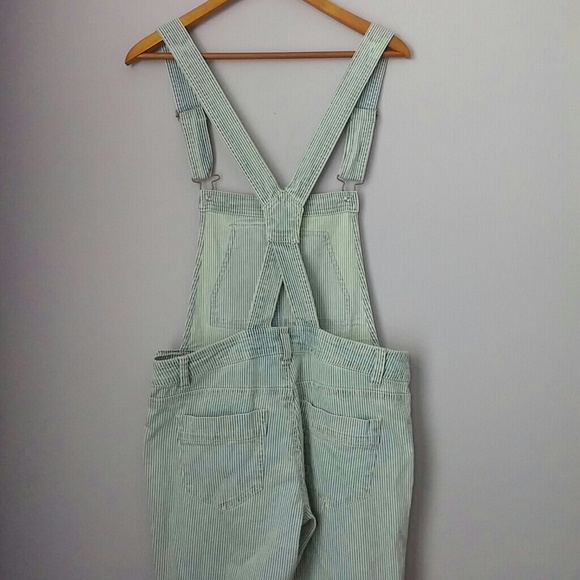 Sold Striped long skinny overalls nwot - Picture 4 of 4
