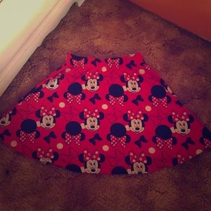 Minnie Mouse skater skirt