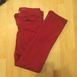 Red jeans