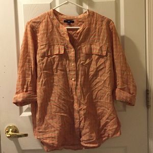 Gap Gingham long sleeved button down
