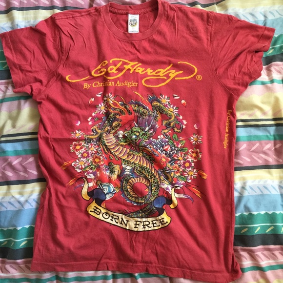 ed hardy dragon shirt
