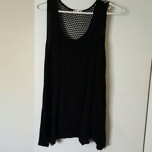 Mel & Mo Cute black flowy tank