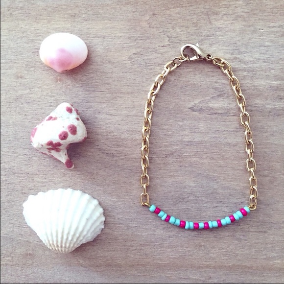 Colorful seed bead bracelet