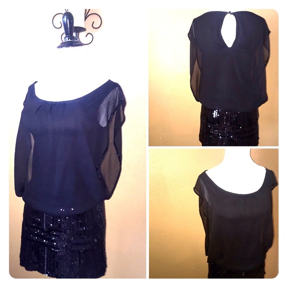 ❤️❤️ Black Sequin Bebe Dress ❤️❤️