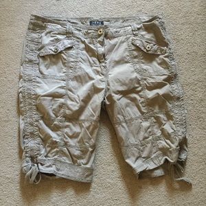 Lt Olive Cargo Shorts