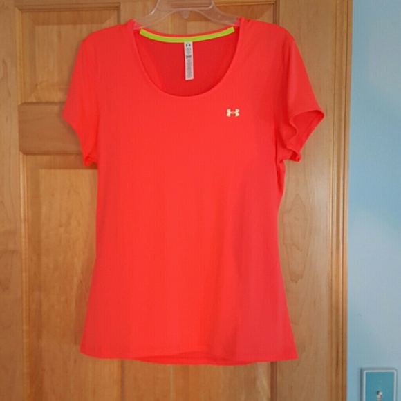 Coral under armour workout top