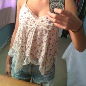 White Hollister tank.