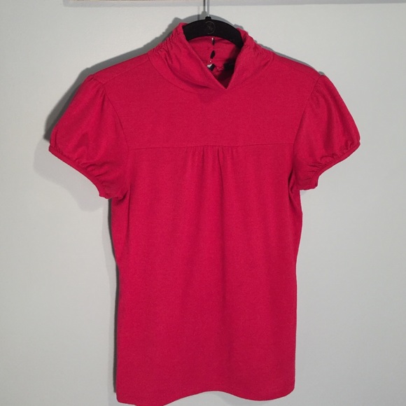 Banana republic short sleeve turtleneck top - Picture 1 of 2
