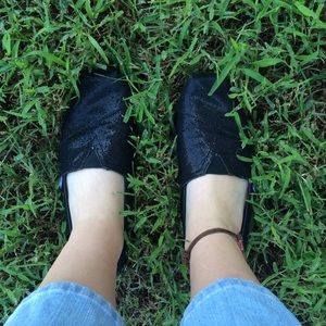 Black Sparkle Bobs by Skechers