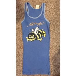 Ed Hardy bee tank top