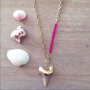 Mermaid sharktooth seed bead bracelet