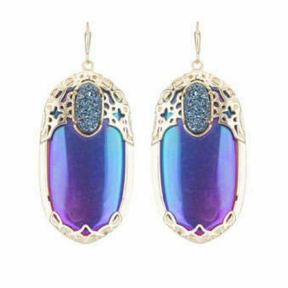 Kendra Scott Drusy Crystal Iridescent Deva earring