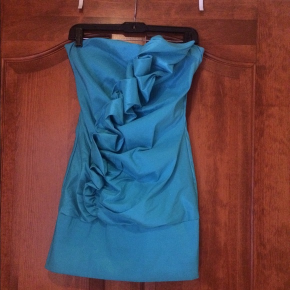 Teal part dress