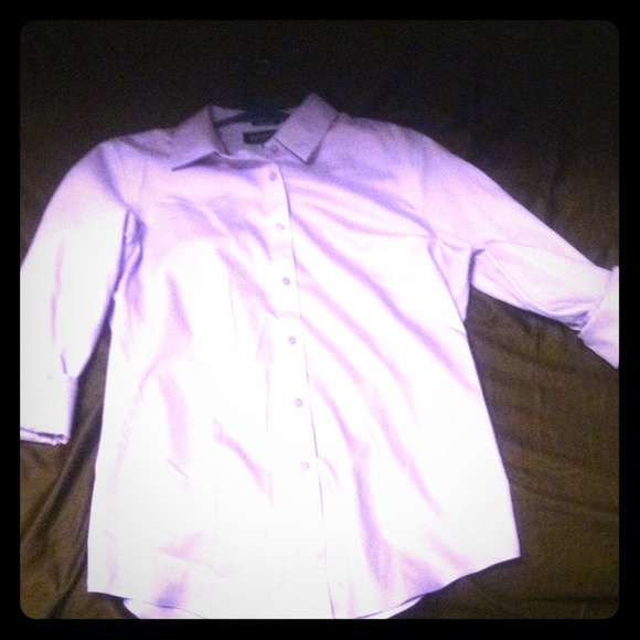 Jones New York lavender full-button shirt