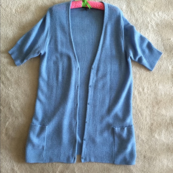 Eileen Fisher Blue Long Sweater NWOT, Size Large