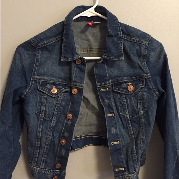 F21 Denim Cropped Jacket