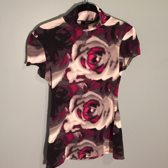 Floral Express turtleneck top - Picture 1 of 1