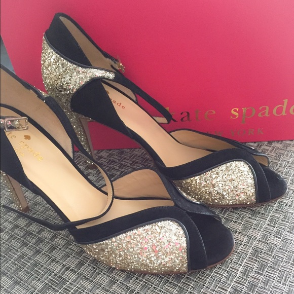 📍SOLD📍Kate Spade Glitter Heels - Picture 3 of 5