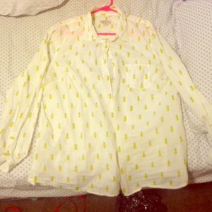Merona Pineapple Button-up