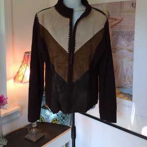 Very cool Bohemian mixed material leather