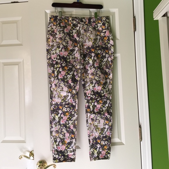Madewell Denim - Madewell Floral Skinny Skinny Jean, Size 28