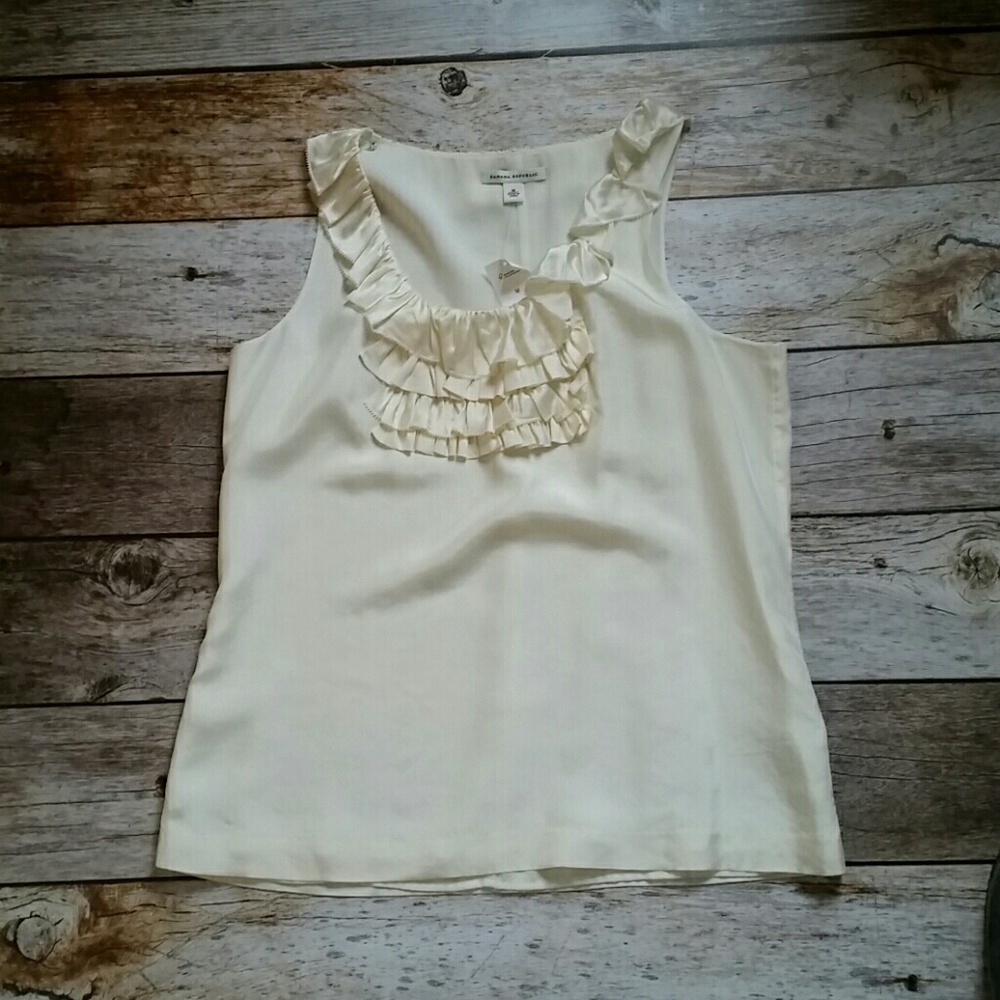 Banana Republic sleeveless silk top