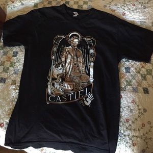 Supernatural Castiel TShirt Medium AmericanApparel