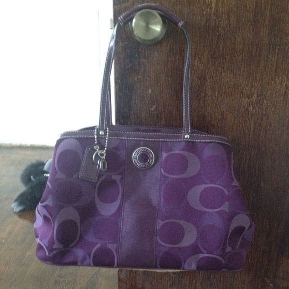Coach purple purse