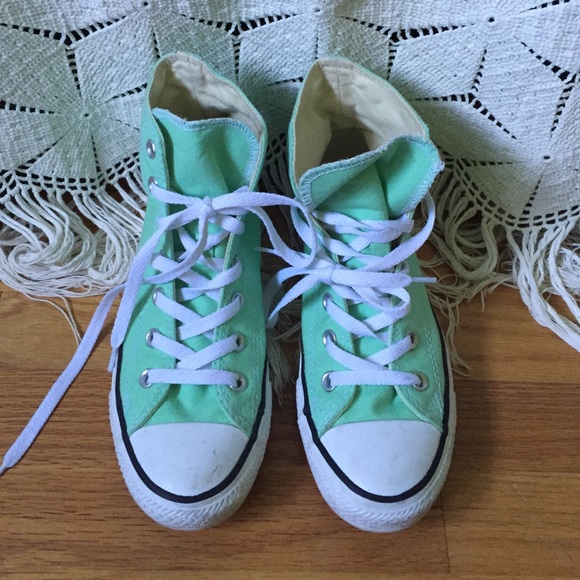 Converse Shoes - Mint Converse High tops