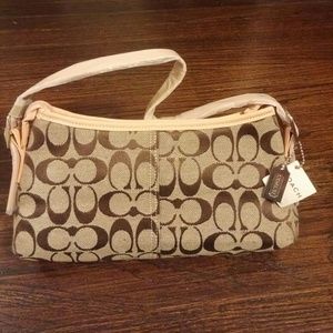 Coach purse beige and brown