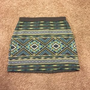 American Eagle Tribal Print Skirt