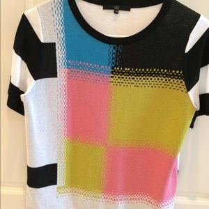 Tibi  cotton/modal light weight sweater top