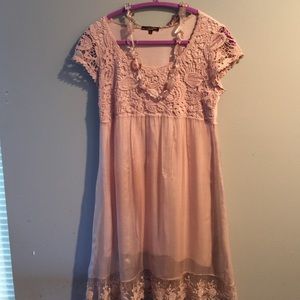 Silk organza material dress