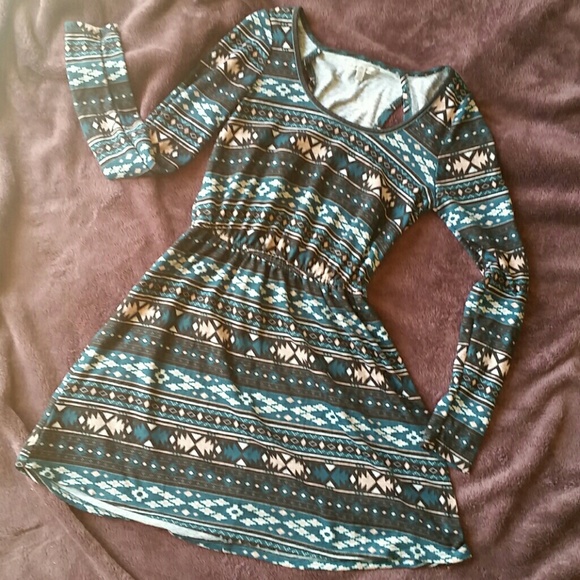 Dresses & Skirts - Tribal print cutout dress *final price*