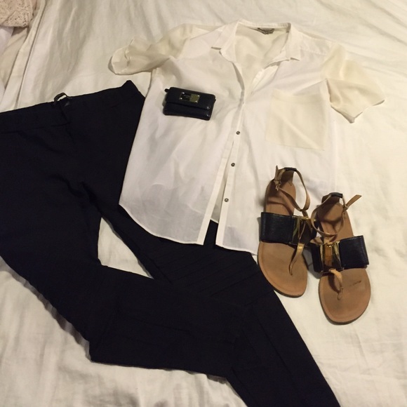 Bundle!  Helmet Lang shirt,All Saints pants,9 West