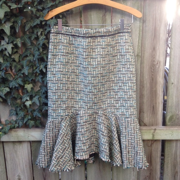 Anthropologie poly/wool blend skirt