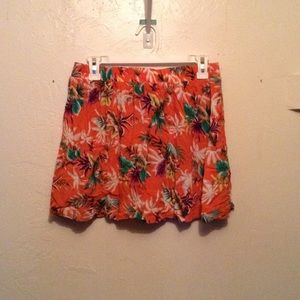 Hawaiian print short skirt