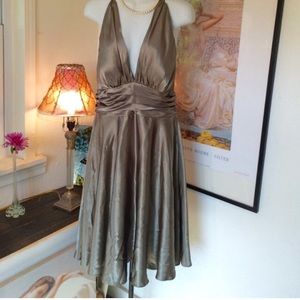 Soft sage green party dress