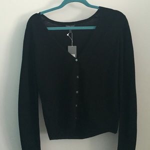 Black cardigan