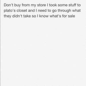 Don't buy from my store