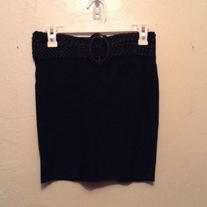 Black fitted skirt from Forever 21 Large