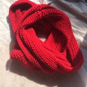 Abercrombie red infinity scarf