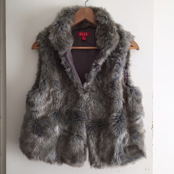 Faux fur vest **SOLD** on Mercar