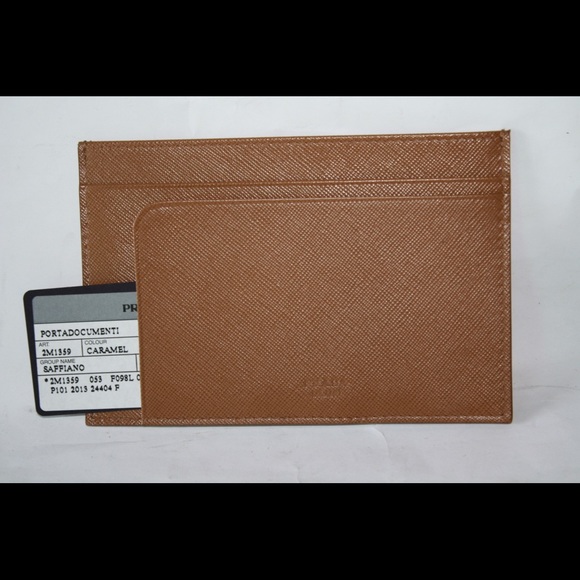 Prada Caramel Passport Sleeve & Card Wallet - Picture 1 of 3