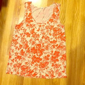 J Crew Floral Print Tank