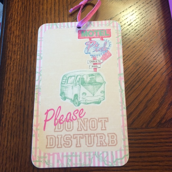 VS pink door hanger