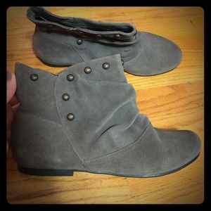 Brand new MIA grey suede studded ankle boots