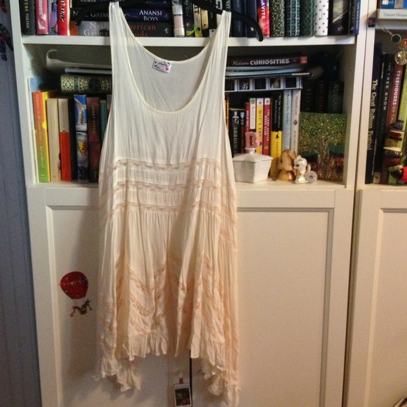 Free People Voile & Lace Trapeze slip M