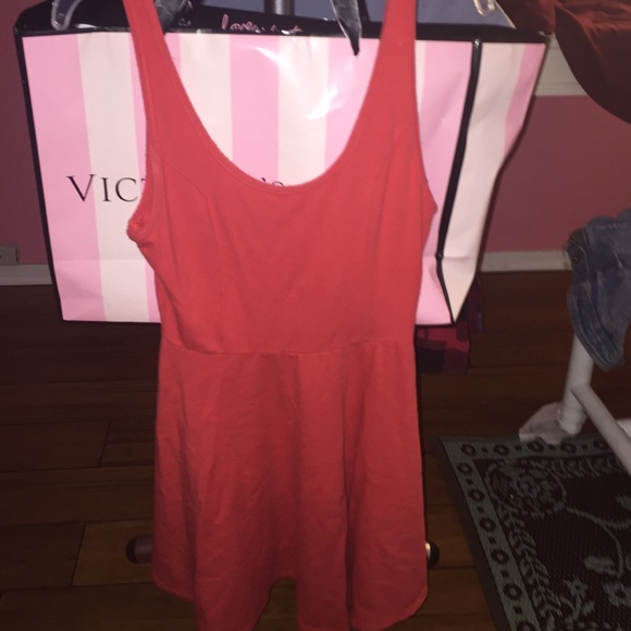 Red skater dress