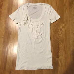 J Crew White Tee with Design